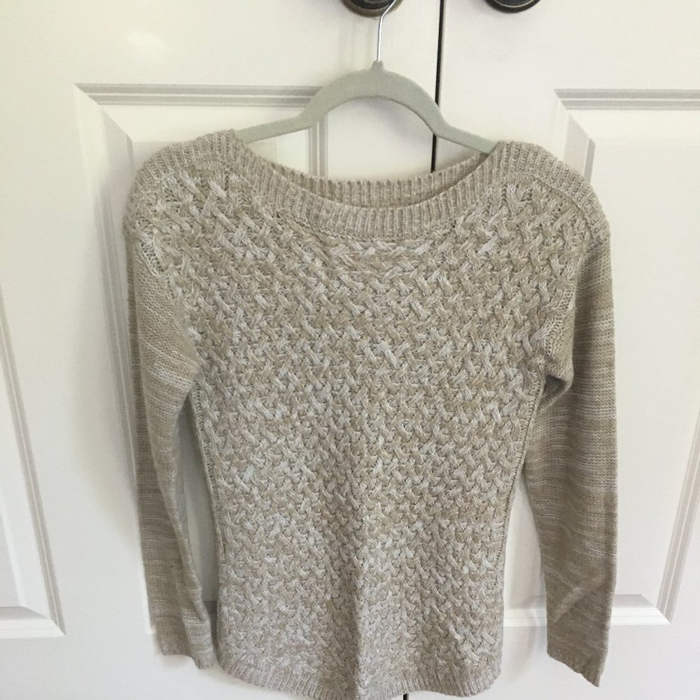 Beige knit sweater